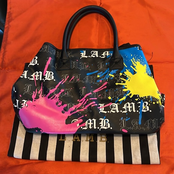 L.A.M.B Gwen Stefani Paint splattered tote - Picture 3 of 6